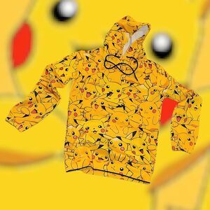 NEW - Anime Pokemon Pikachu Hoodie
